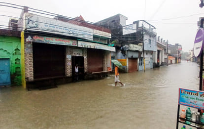 Roads submerged due to rain day and night