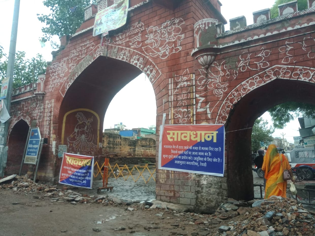Historical freight gate closed, people upset