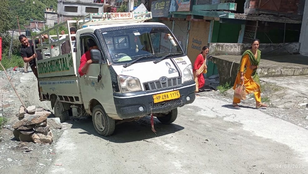 Cement-rebar finished in Kullu, construction work stalled