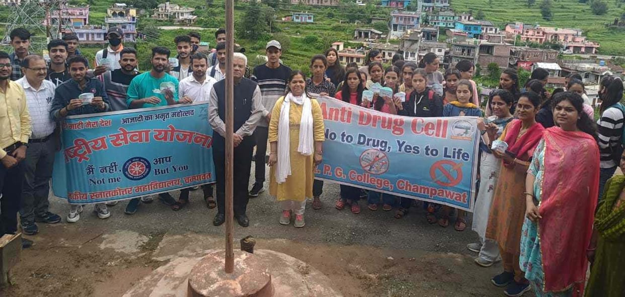 Tilak applied with the soil of Martyr Rahul Ranswal's village