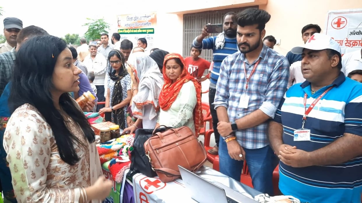 Health benefits to 340 people at the stall of Health and AYUSH Department