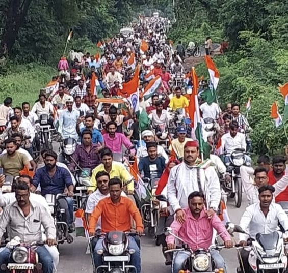 SP took out Tiranga Yatra