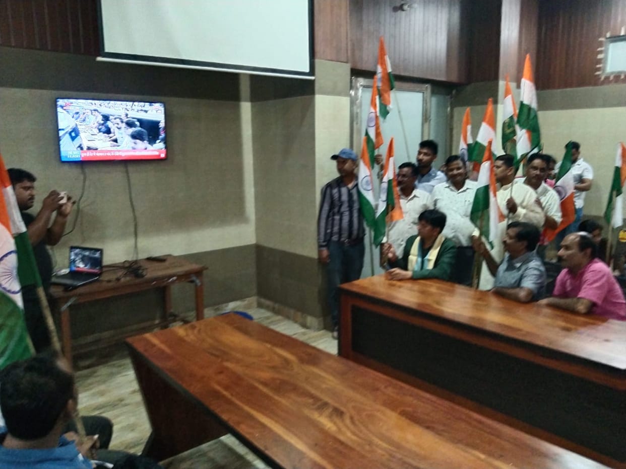BJP leaders saw Chandrayaan-3 landing