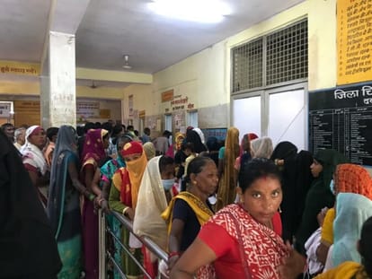 As soon as the temperature decreased, the number of patients started decreasing in the district hospital