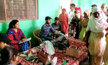 Blood samples of 110 patients sent for examination, larvae found in many houses