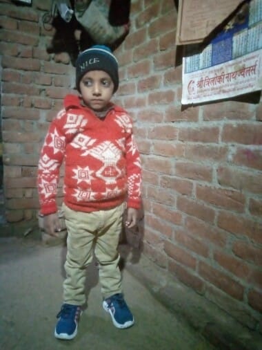 Nursery student returning home from school died in an accident