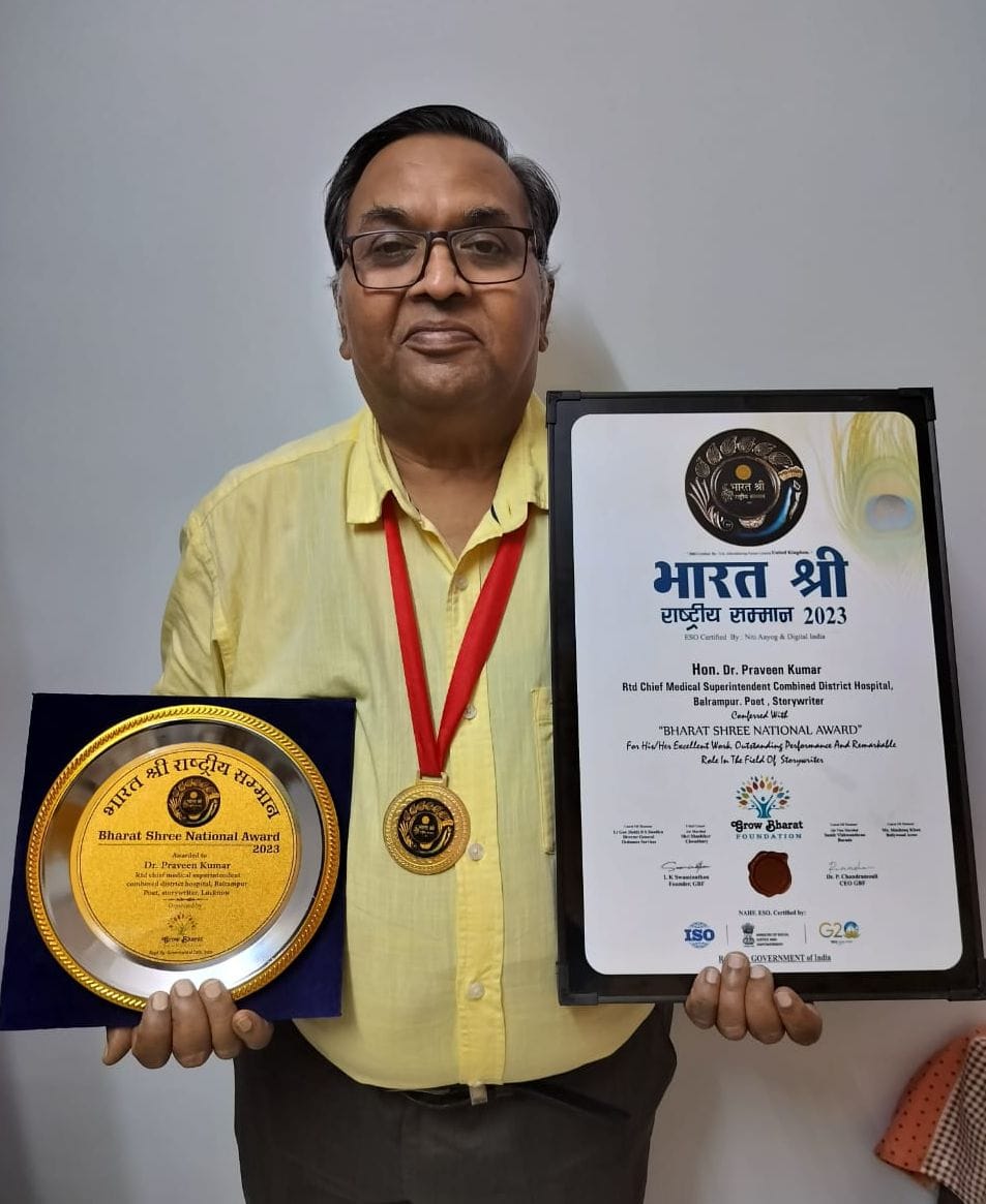 Dr. Praveen received Bharat Shree Award
