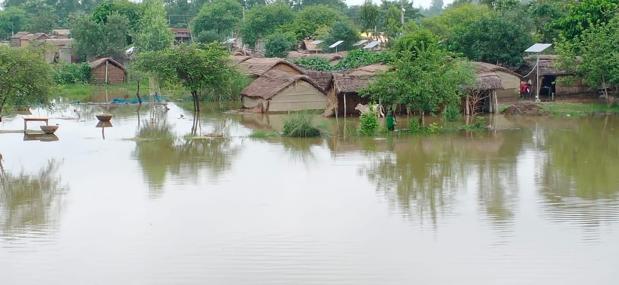 Saryu decreased slightly, danger remains