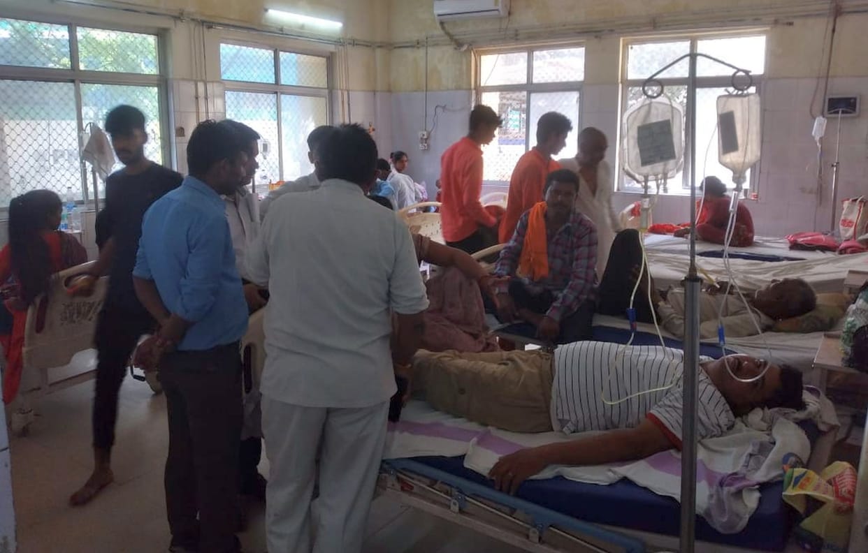 Hospital full of fever, diarrhea patients, all beds full