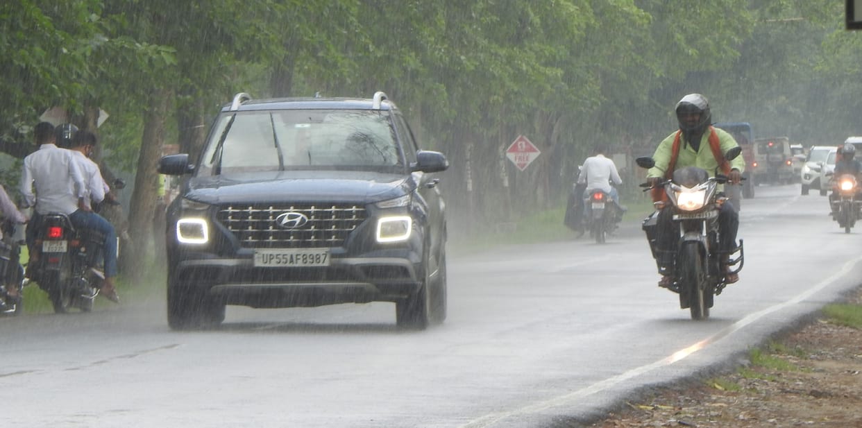 The weather became pleasant due to intermittent rain
