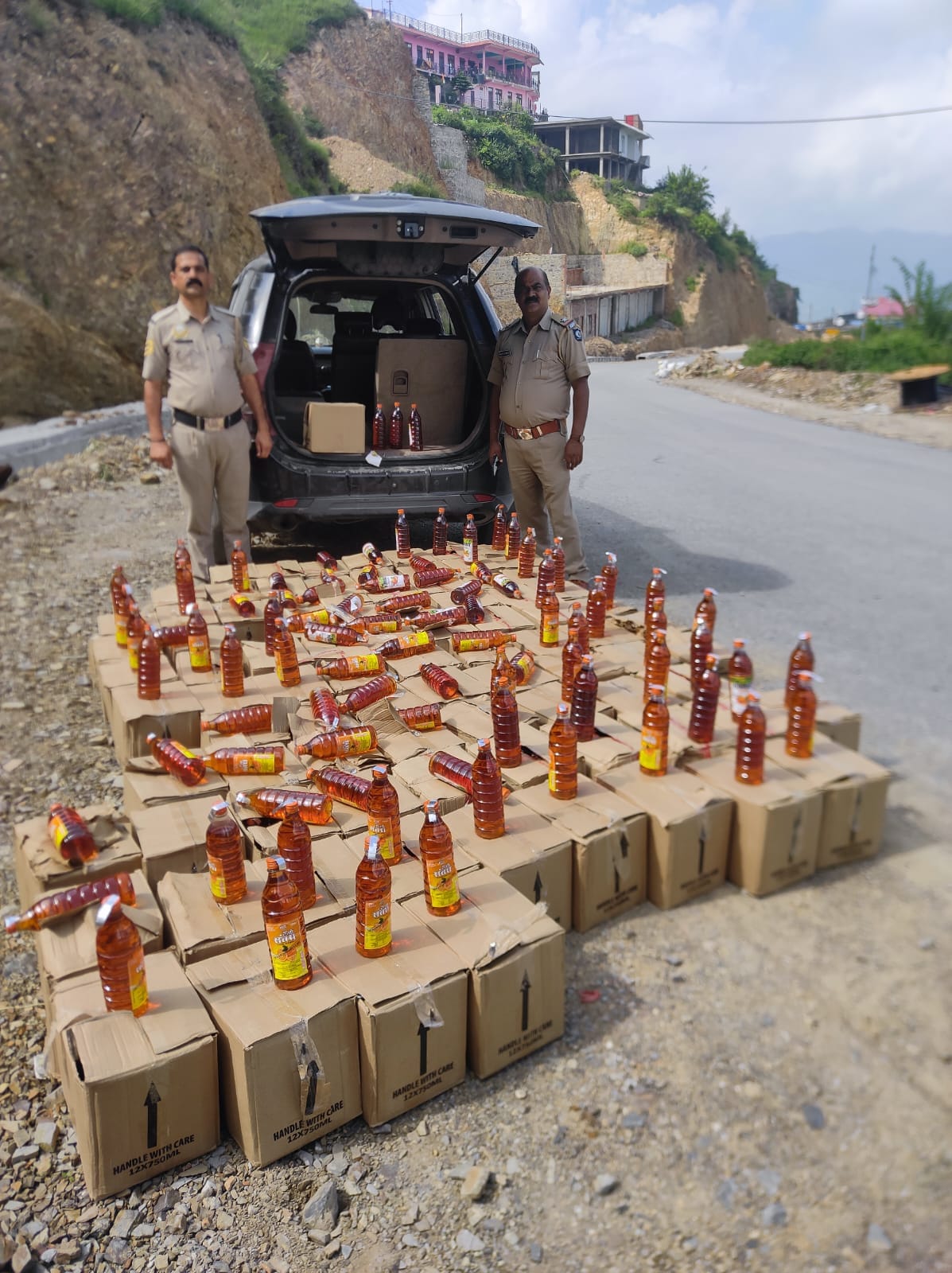 90 peti wine recover from car in kafota