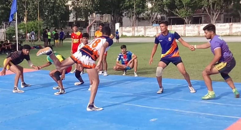 Tanda's team was the winner in football and kabaddi