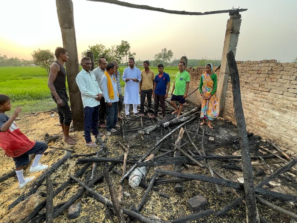 Fire at Hut, seven Kettle Burnt