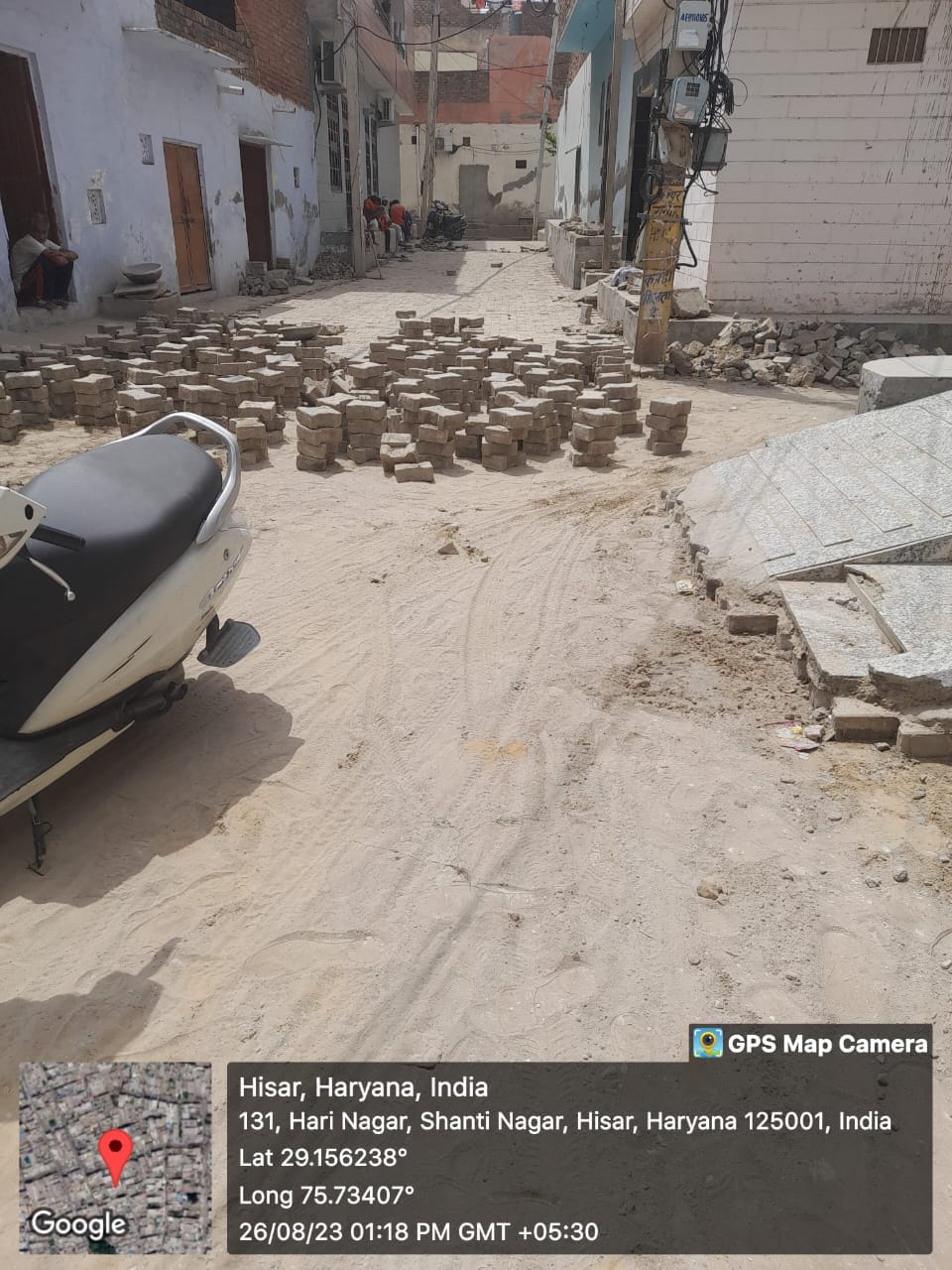 Thieves uprooted 500 meter road, officers kept sleeping