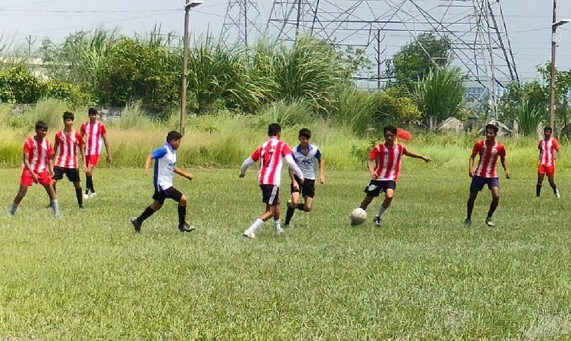 Football match in rudrapur
