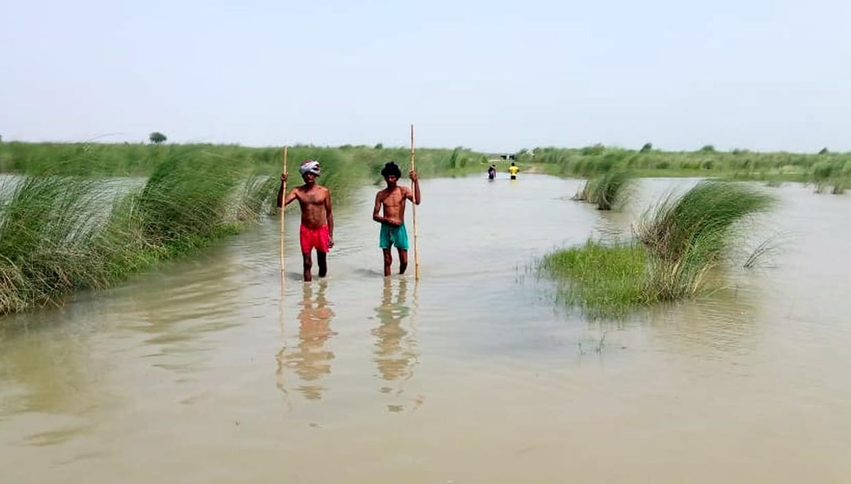 Flood water
