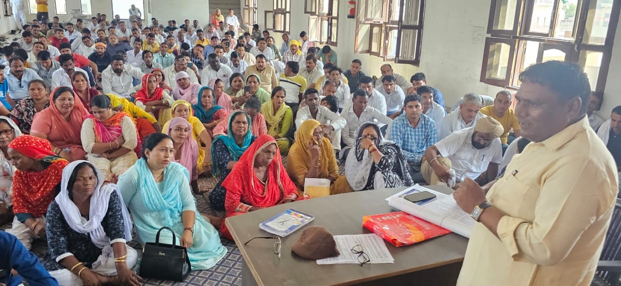 Hunger strike from 25 to 29 September, Municipal Employees Union will organize a protest rally in Rohtak on 15 October