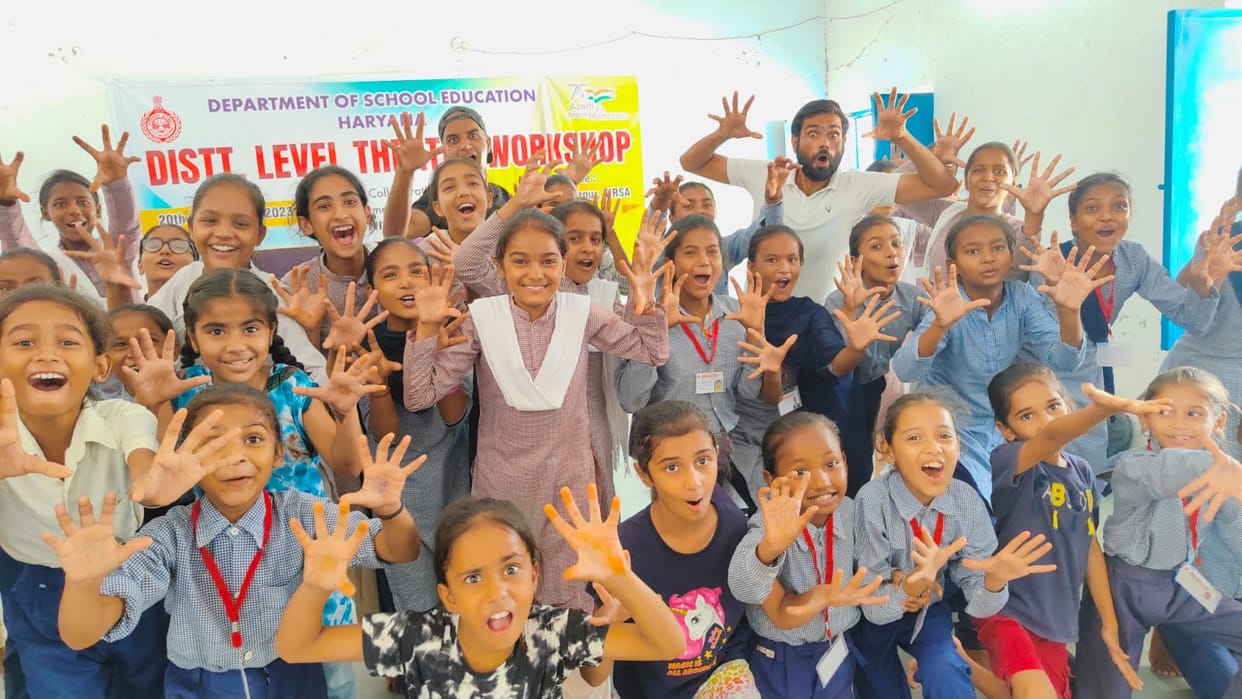 The girl students of the district are learning the tricks of acting, will gather in the theater
