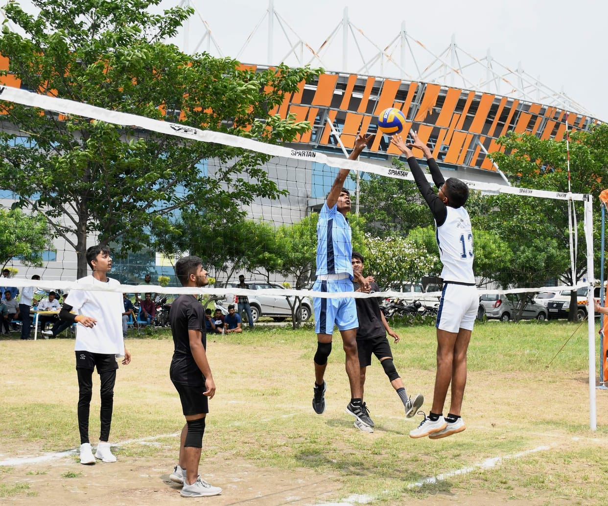 Volleyball competition held at Golpaar Stadium