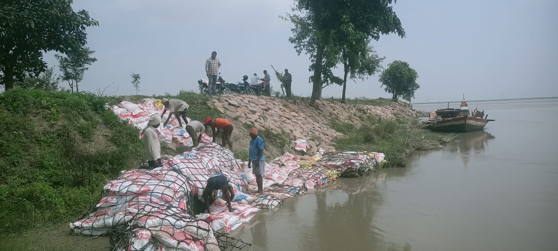 slope diturb of gandak dam