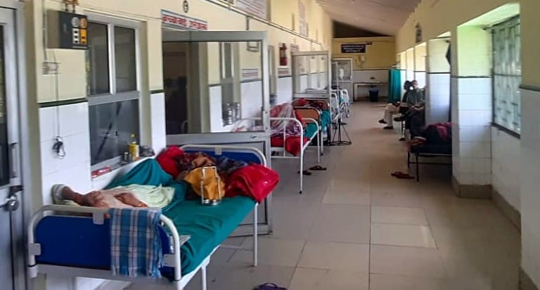 Viral fever, cold attack, district hospital full of patients