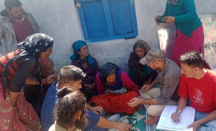 People were treated after reaching Namik village by helicopter