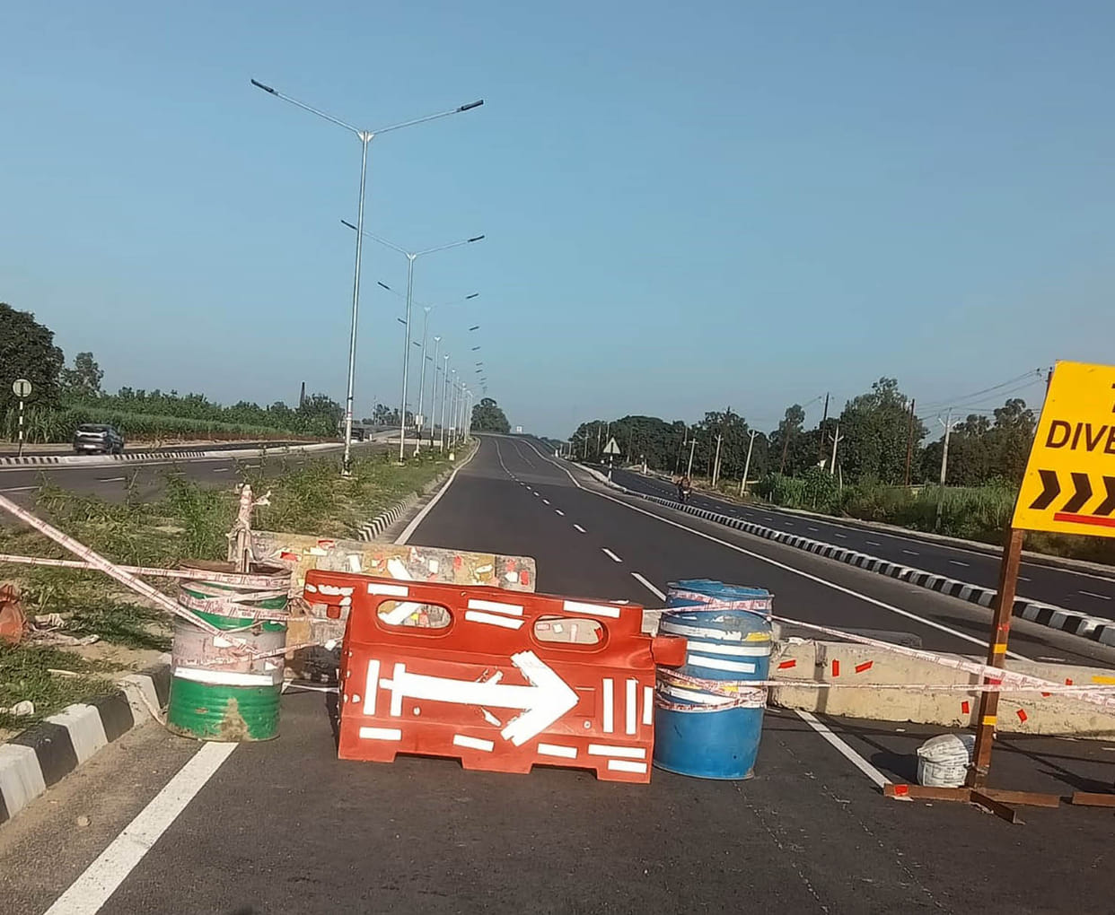 flyover on panipat khatima highway closed for traffic