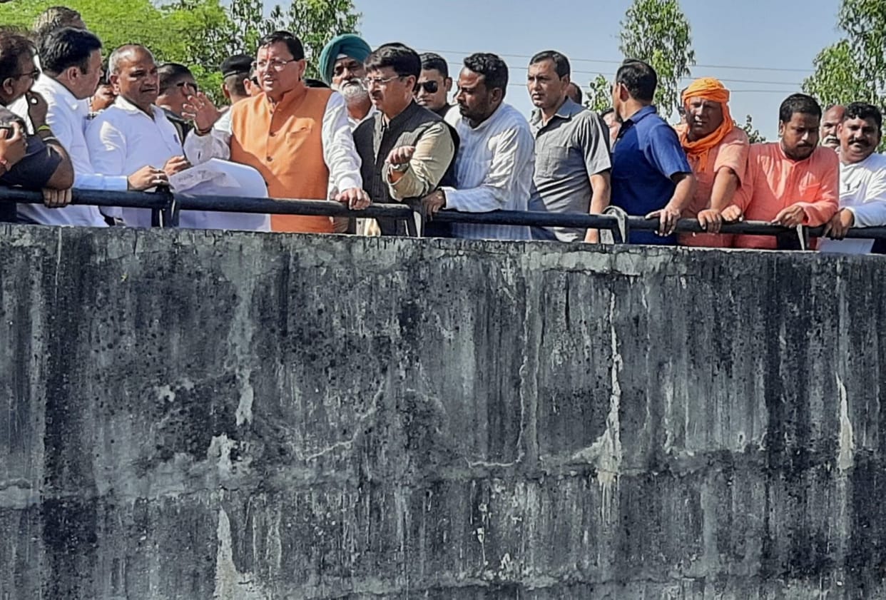 Cm pushkar dhami in bazpur