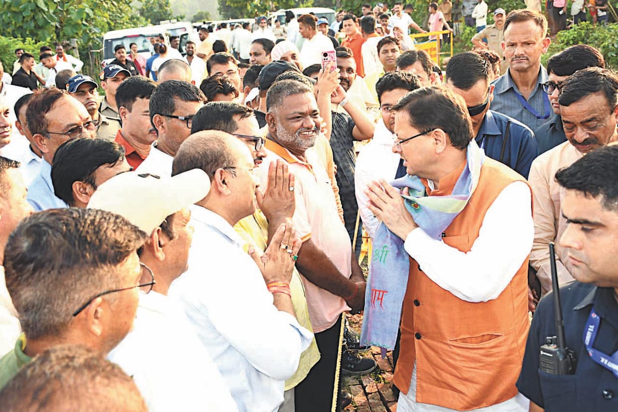 Cm dhami in khatima