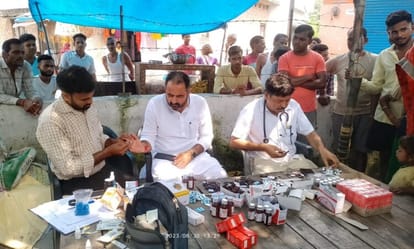 Six malaria and two dengue suspected patients were found in the camp