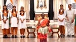 रक्षाबंधन पर राष्ट्रपति द्रोपदी मुर्मू से भेंट कर देवनागरी इंटर कॉलेज की छात्राएं। स्रोत- स्कूल