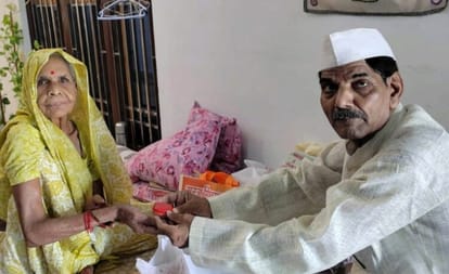 Hindu sister ties Rakhi on Muslim brother's wrist