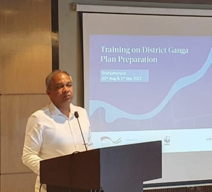 Information about District Ganga Plan given in training program