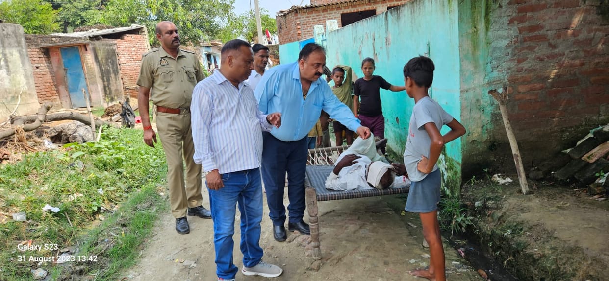 MLA reached Bilhara with CMO due to outbreak of fever