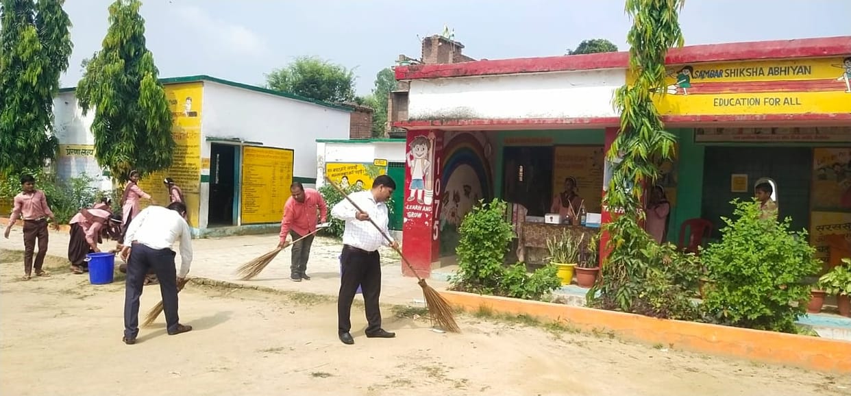 BSA started cleanliness fortnight by sweeping brooms
