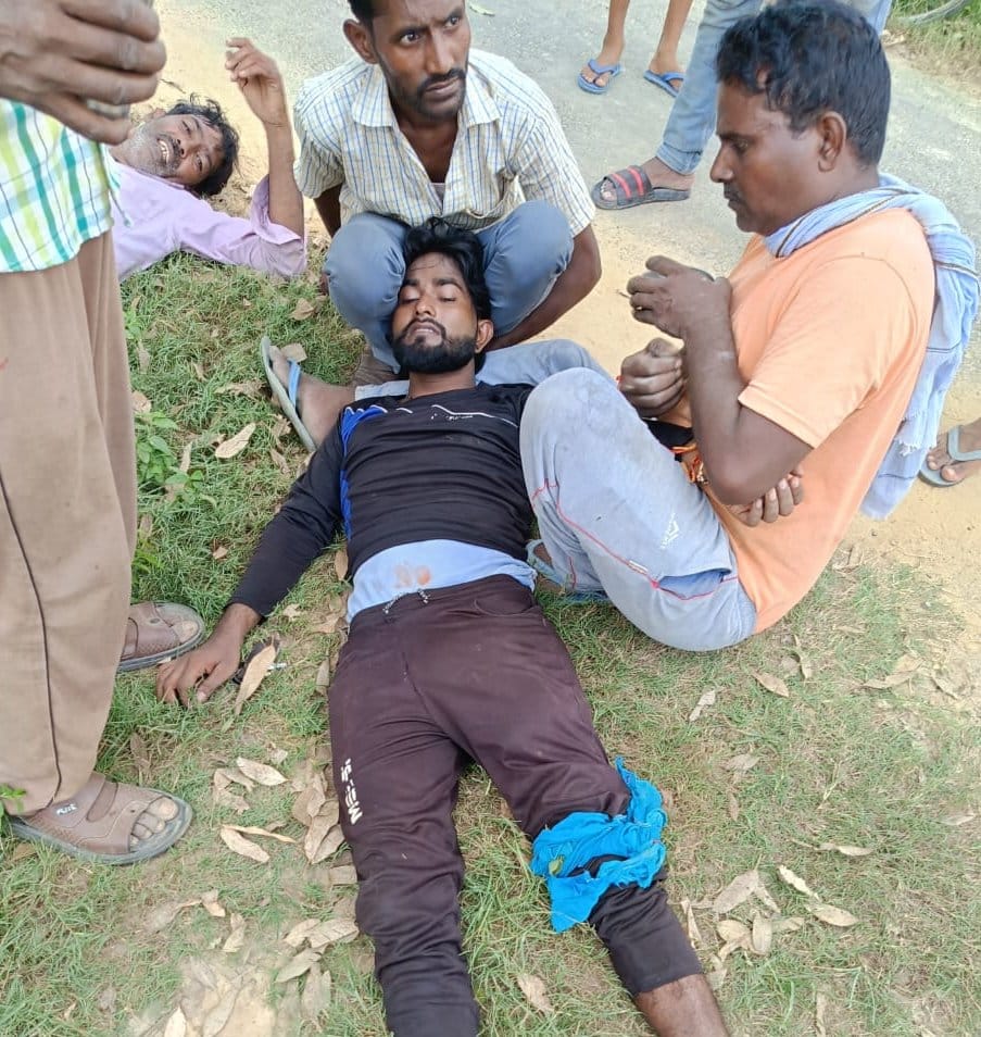 Two people, including the contractor, were cut off with cutters for not giving the ball