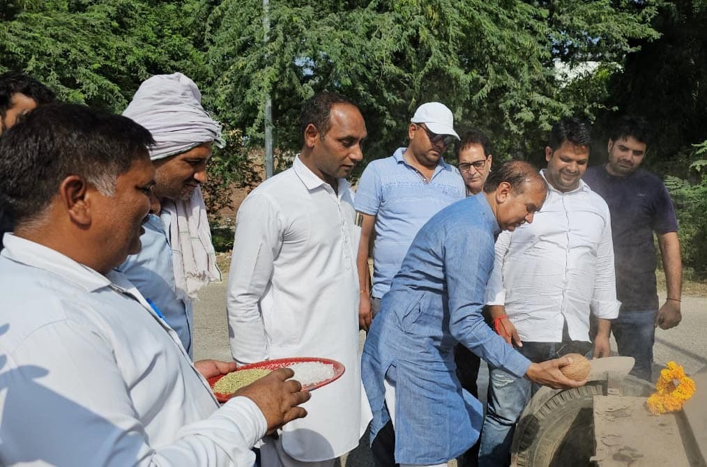 Reconstruction of dilapidated roads started in Pataudi