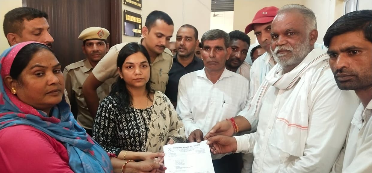 Employees staged a protest outside the Municipal Commissioner's office