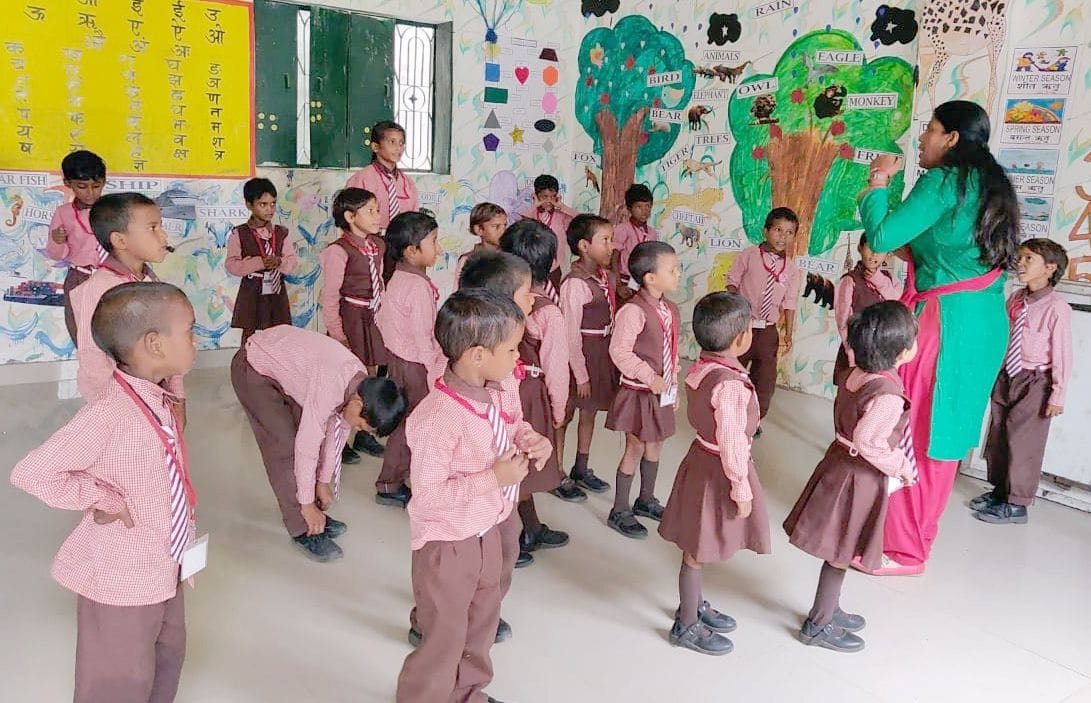 Shalini, selected for the state award, made the class hi-tech