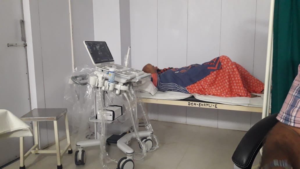 Ultrasound machine trial in district hospital