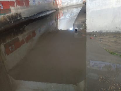 Rain water has not yet come out from three underpasses