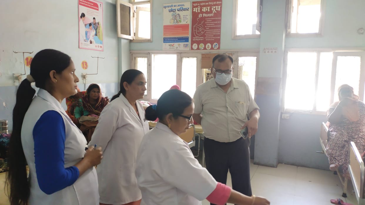 Health department director's temper rises after finding filth in the mother-child ward