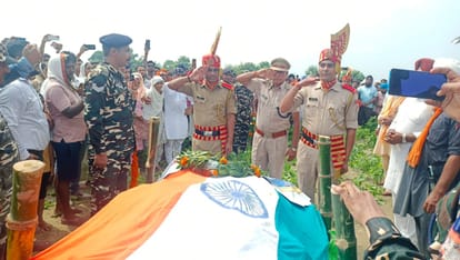 Dead body of SSB jawan reached village, salute was given