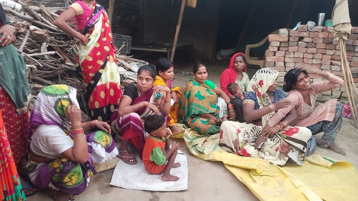 When wife filed a report, the young man committed suicide by hanging himself.