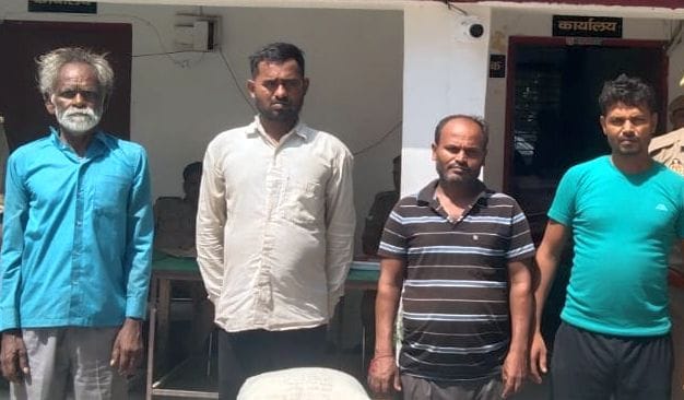 Four arrested, including village head, accused of murderous attack on father and son