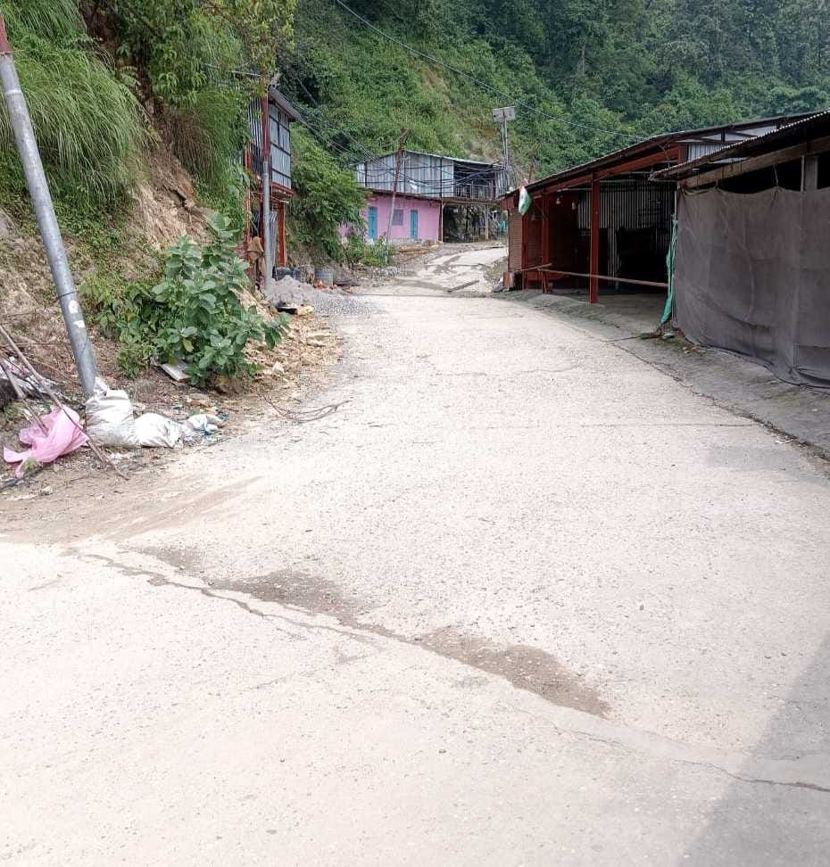 Road in poornagiri temple
