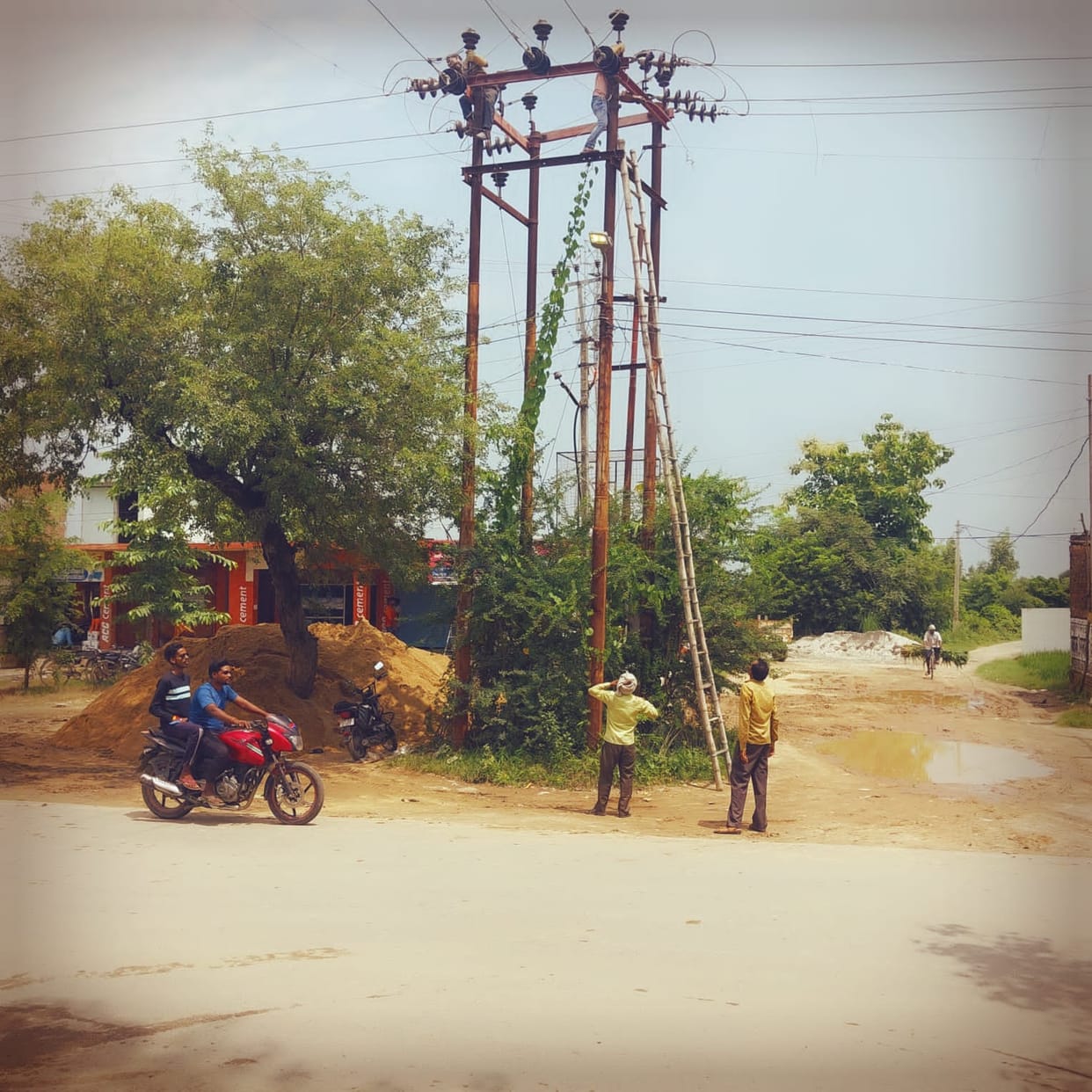 power supply destroyed due to storm