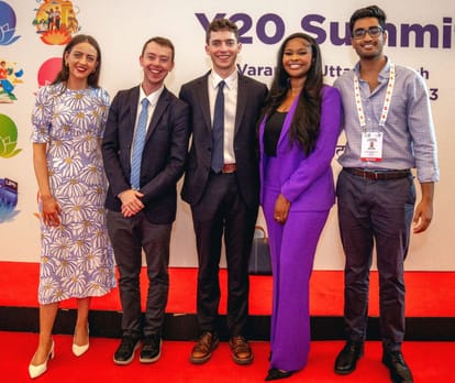 Ritwij participated on behalf of England in the Youth Summit