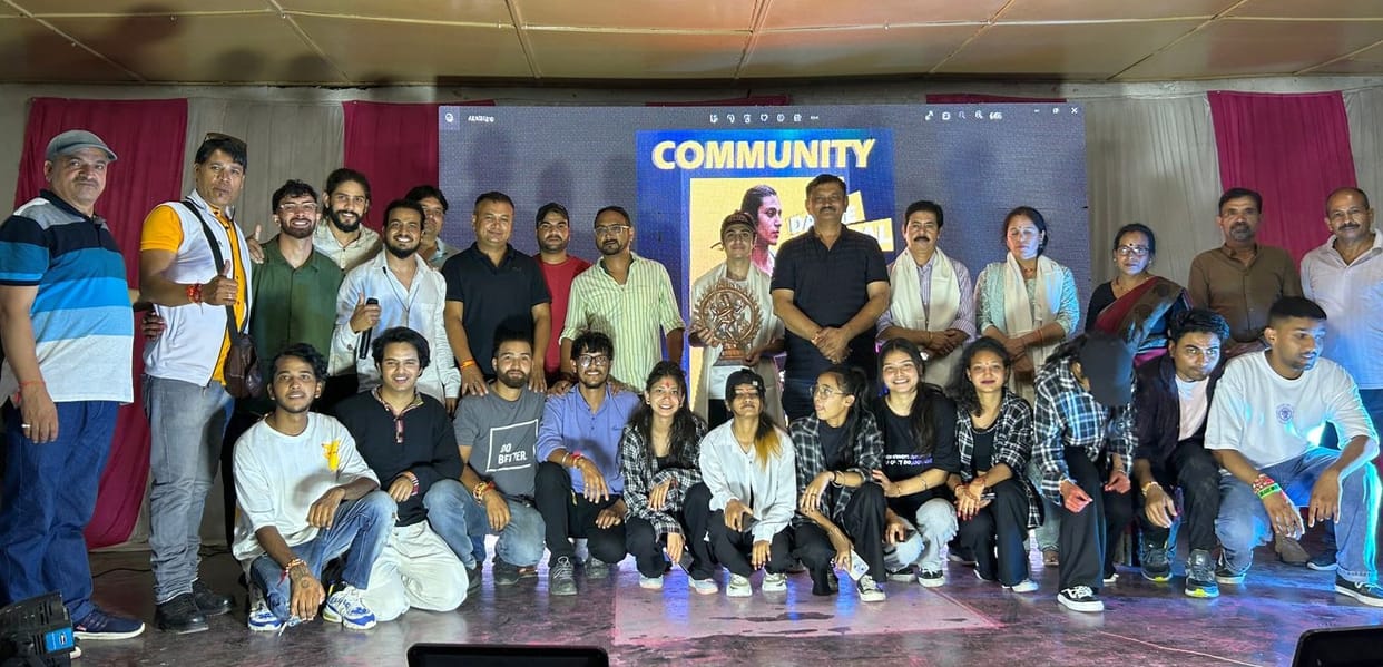 Dancer aakash Honored in pithoragarh