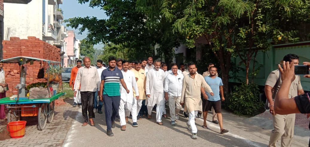 MP arrived to inspect housing development in Khatauli